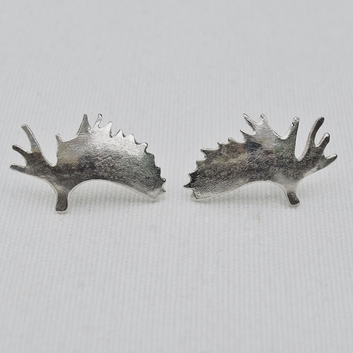 Örhänge, Älghorn, silver, 2017